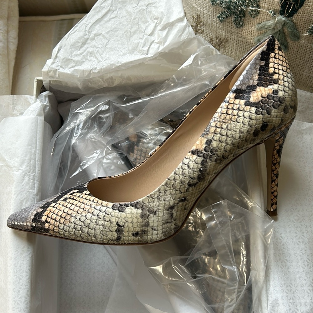M. Gemi snakeskin heels -the Essato 90mm
